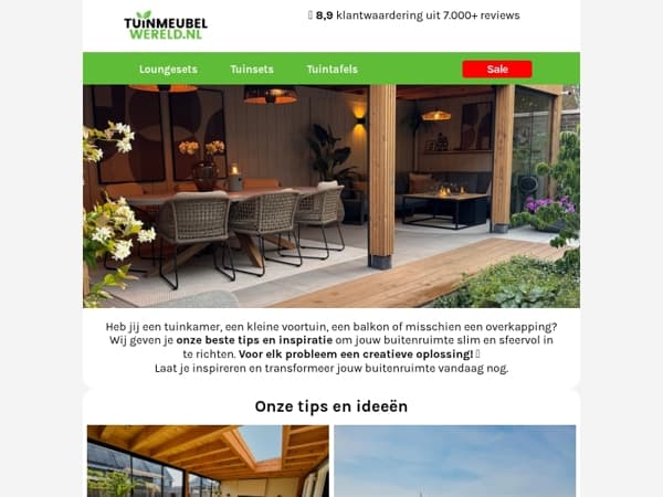 Zo richt jij jouw buitenruimte in