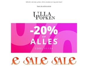 🔥 -20% op alles 🔥