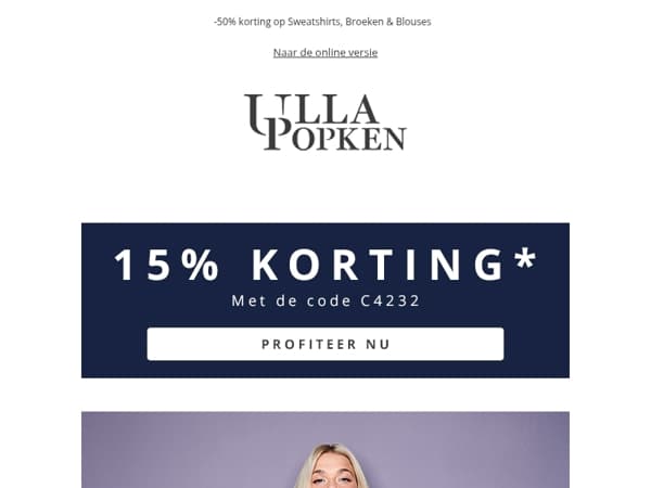 15% op alles  😍 Niet lang meer!
