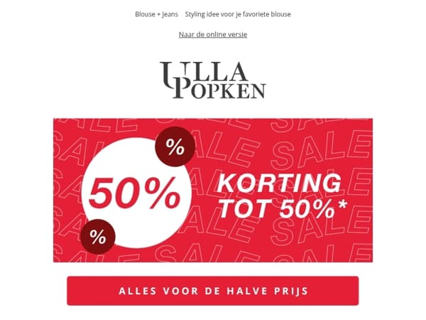 De klok tikt ⏰ 3.000 artikelen tot 50% korting