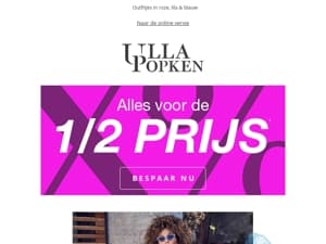 Ga voor de koopjes 😍: alles voor de helft van de prijs