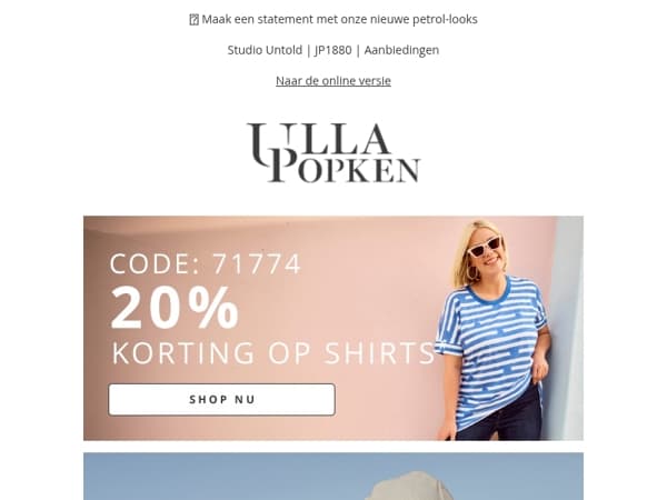 Korting verloopt binnenkort - krijg nu 20% korting op Shirts🔥
