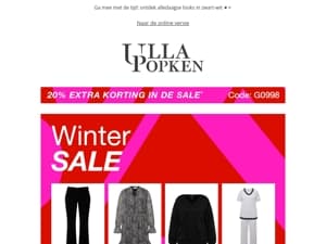 💥 SALE alert: -20% extra op afgeprijsde artikelen