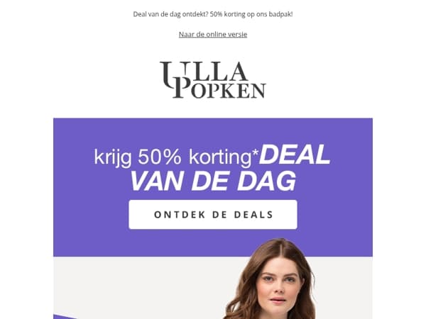 -50% korting op een exclusief artikel 🎉 Alleen tot middernacht!
