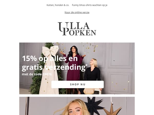 Ontdek funny Xmas-shirts  🎁 15% op alles + gratis verzending
