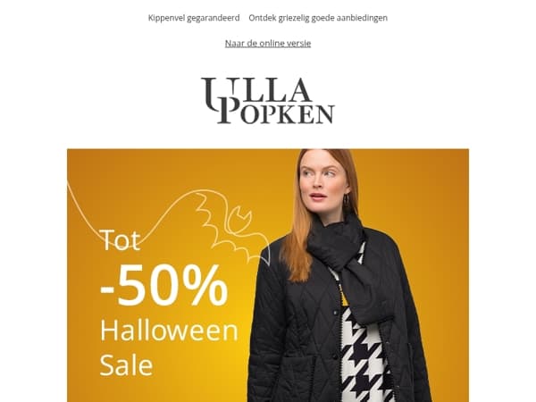 Griezelige sale 🕷️ Pak tot 50% korting. Alleen vandaag !