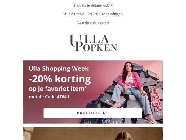 -20% korting op 1 favoriet artikel 💛
