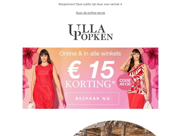 €15 korting voor je vakantiekoffer 🎒