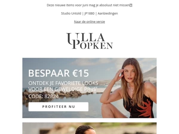 Profiteer van €15 korting op je nieuwe zomerlooks🎁