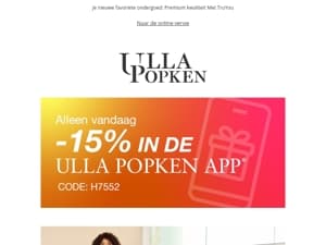 📲 Alleen vandaag: 15% korting in de app!