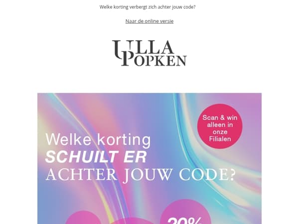 Alleen in de winkel: Jouw persoonlijke Korting wacht op je! 🛍️