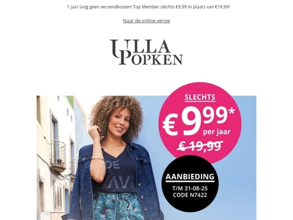 🎉 Bespaar 50% op jouw Top Member voordelen!