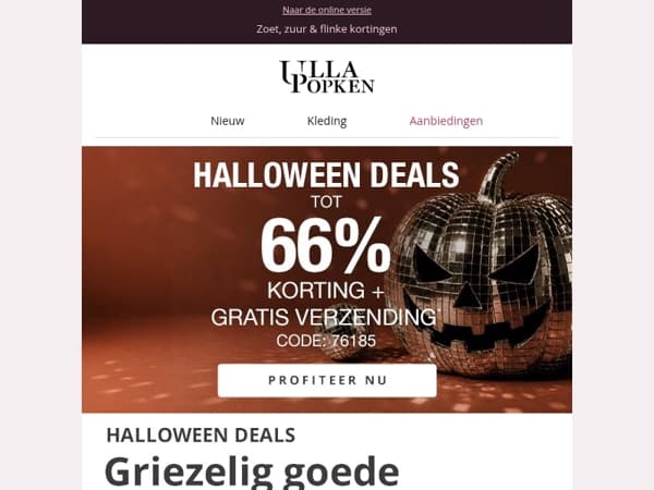 Tot 66% korting+ gratis verzending🕷️Griezelig goede prijzen