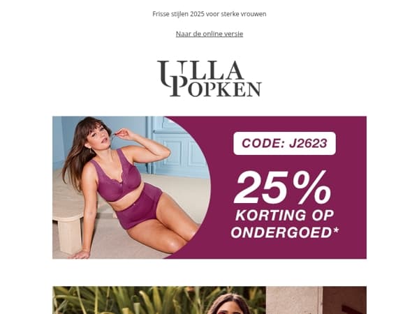 25% korting op lingerie 🩲 Aujourd’hui, c’est la journée de lingerie