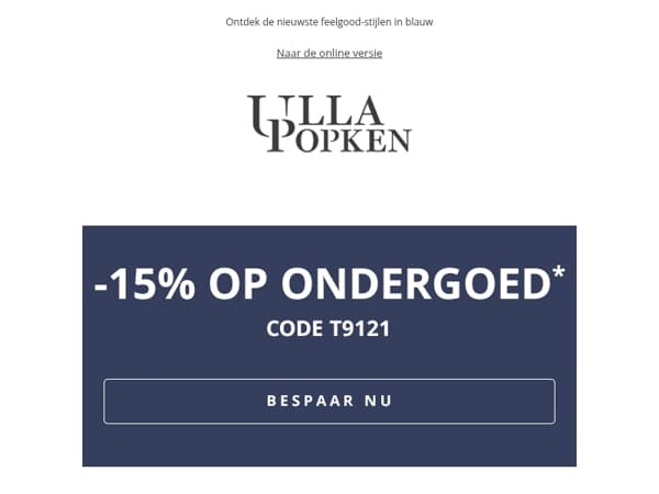 -15% korting op bh's, Slips en meer 🛍️