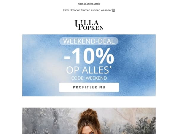 ✨ Fijn weekend: 10% korting op ALLES