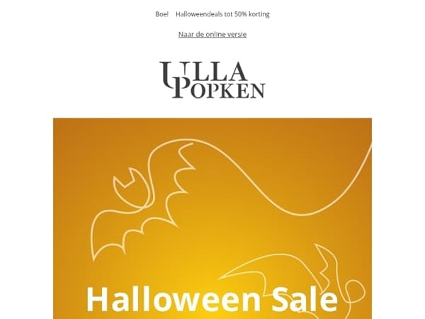 Laatste kans: Tot 50% korting 🎃 Spooky styles & fantastische prijzen