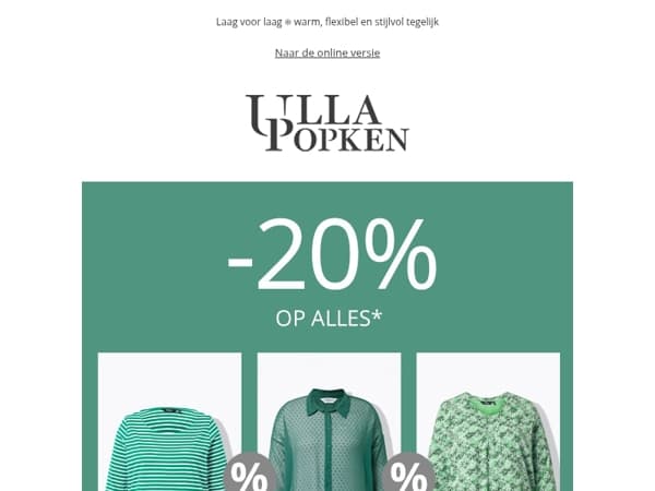 20% op alles 💖 Shop je favoriete items