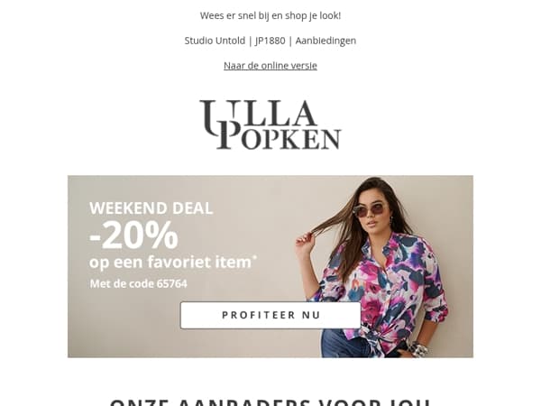 ⏰Eindigt vandaag: 20% korting op jouw favoriete item