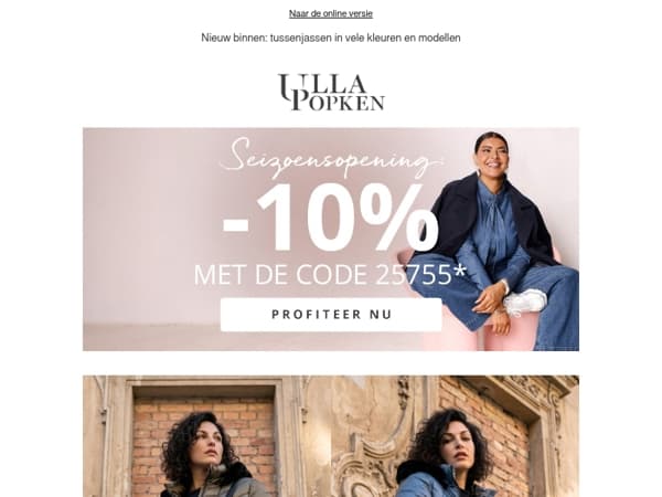Weerbestendige jassen + 10% korting ter gelegenheid van de seizoensopening💥