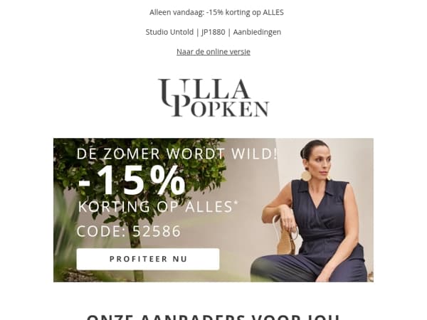 Laatste kans! 15% KORTING OP ALLES☀️