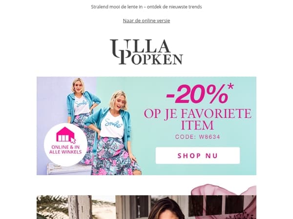 -20% korting op jouw must-have ✨👗