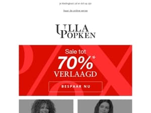 -70% korting op geselecteerde items! ✨ 