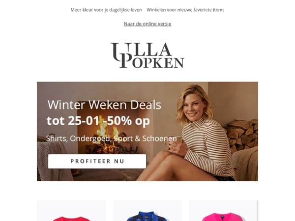 🔥 Tot wel 50% korting op shirts, ondergoed en meer