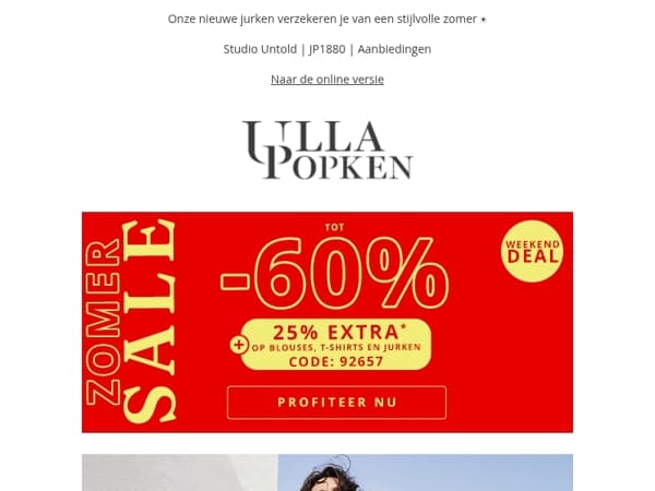 Ontdek nieuwe jurken en bespaar tot -60% & -25% EXTRA👗