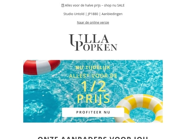 Laatste kans: ALLES voor de halve prijs!🎯