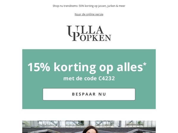 Mis het niet 💥 15% korting op ALLES