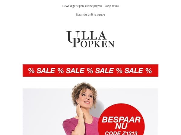 Snel: -33% of meer op afgeprijsde artikelen!