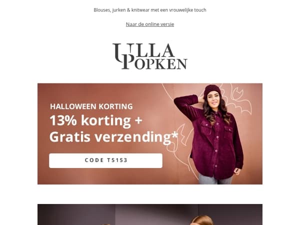 🎃 -13% korting + gratis verzending