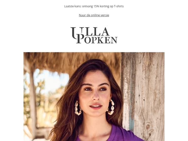 Nog maar een paar uur 👕 -15% korting op T-shirts