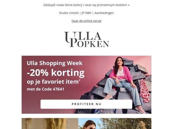 💥 Alleen vandaag: 20% korting op je favoriete item!