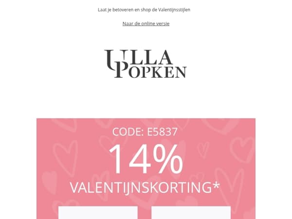 Mis het niet: 14% korting op ALLES❤️