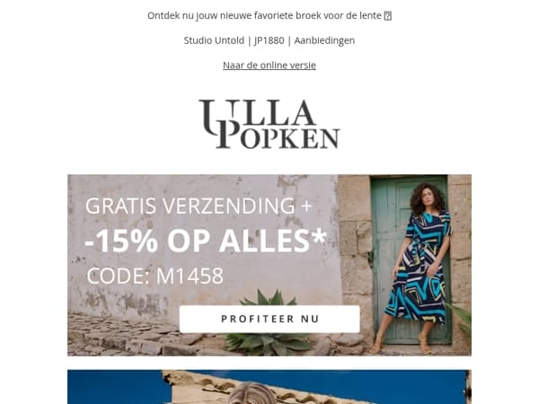 🎯 Een voltreffer voor jou: 15% korting + gratis verzending
