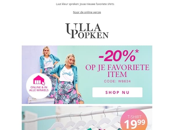 🛍️ Maak het eigen: 20% korting op je nieuwe favoriete item