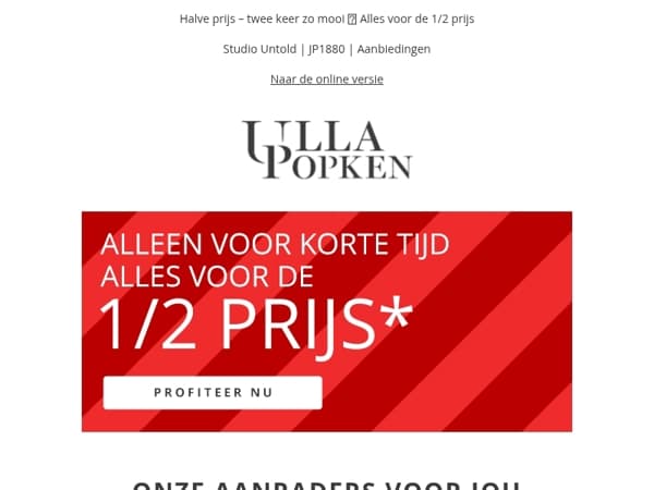 💸 Spaaralert: Alles voor de halve prijs 