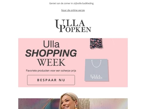 🎯 Koop nu en bespaar – ULLA Shopping Week eindigt binnenkort