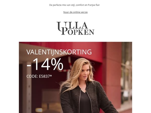 Bespaar 14% en shop stijlvolle outfits 🛍️