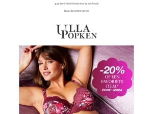 ❤️🔥 -20% op je favoriete artikel