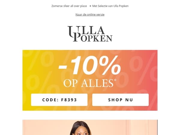 Alleen voor een korte tijd: -10% op ALLES 🎉