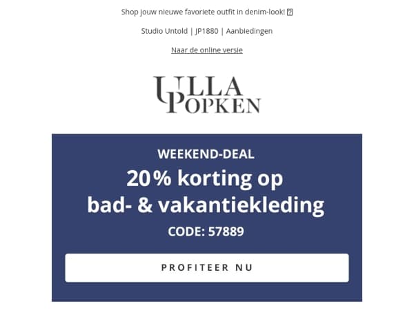 Klaar voor de zomer? Shop nu jouw favoriete vakantielooks met -20% ☀️