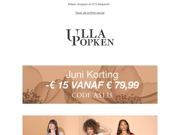 WOW 🤩 €15 korting ligt op je te wachten