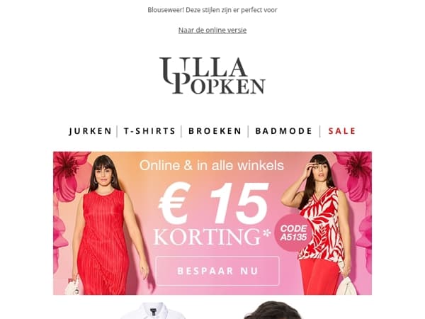 Dubbele stijl, dubbele voordelen – bespaar nu € 15