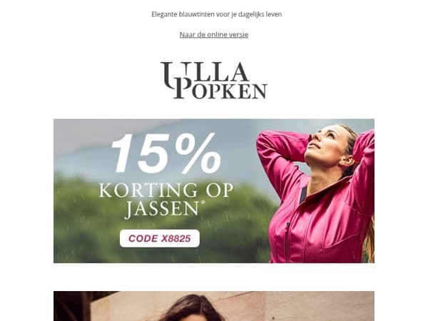 Voor jou: 15% korting op jassen 🛒