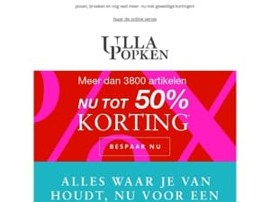 Grijp je kans om echt te besparen - Nu tot 50% korting!