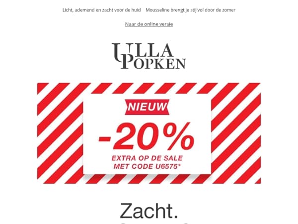 Dubbel besparen ☀️ -20% extra op de SALE