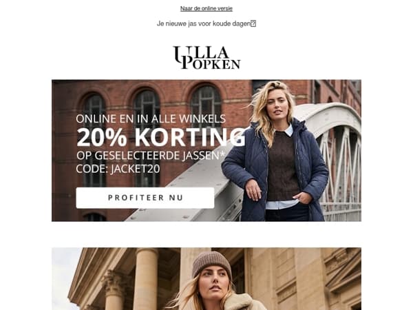 ⚡20% korting op jassen – slechts voor korte tijd!